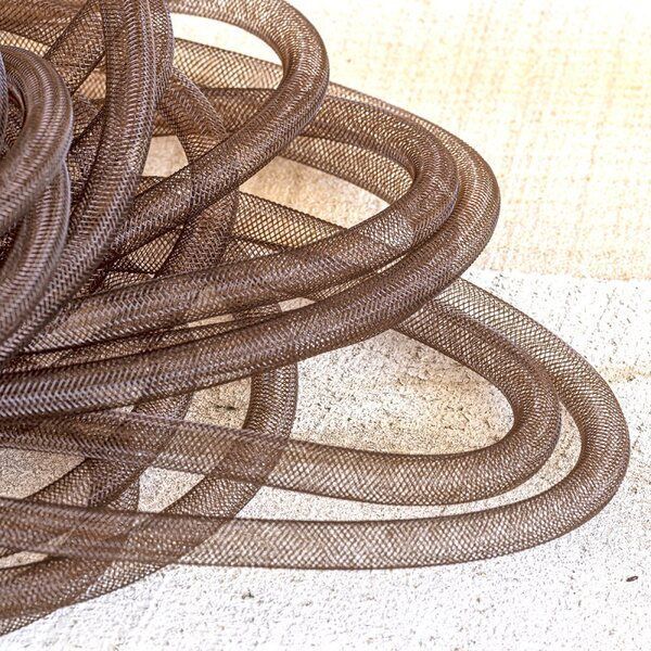 ювелирная сетка, пластик, цвет коричневый, диаметр 8 мм