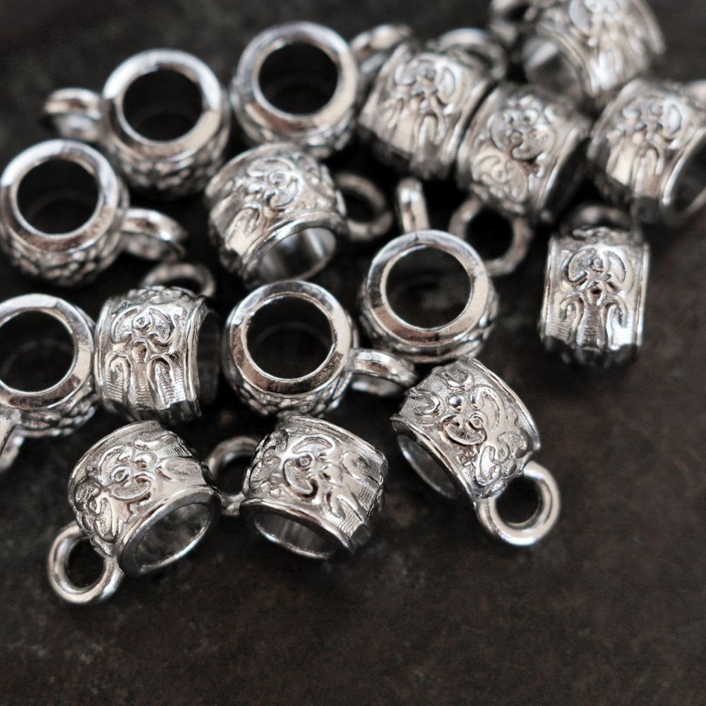 бейл "тай", цвет платина, 11x6x7 мм