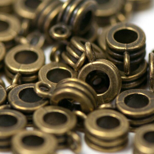 бейл "бублик", цвет античная бронза, 12х8х5 мм