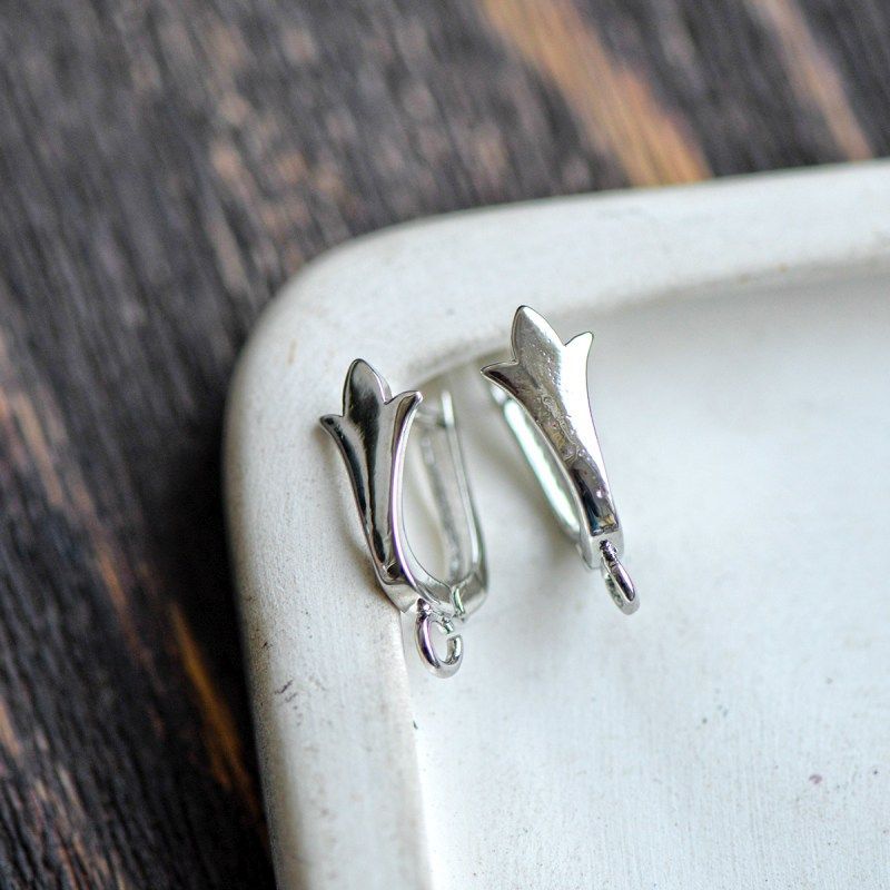 швензы "джилио", цвет платина, 19x11x7 мм