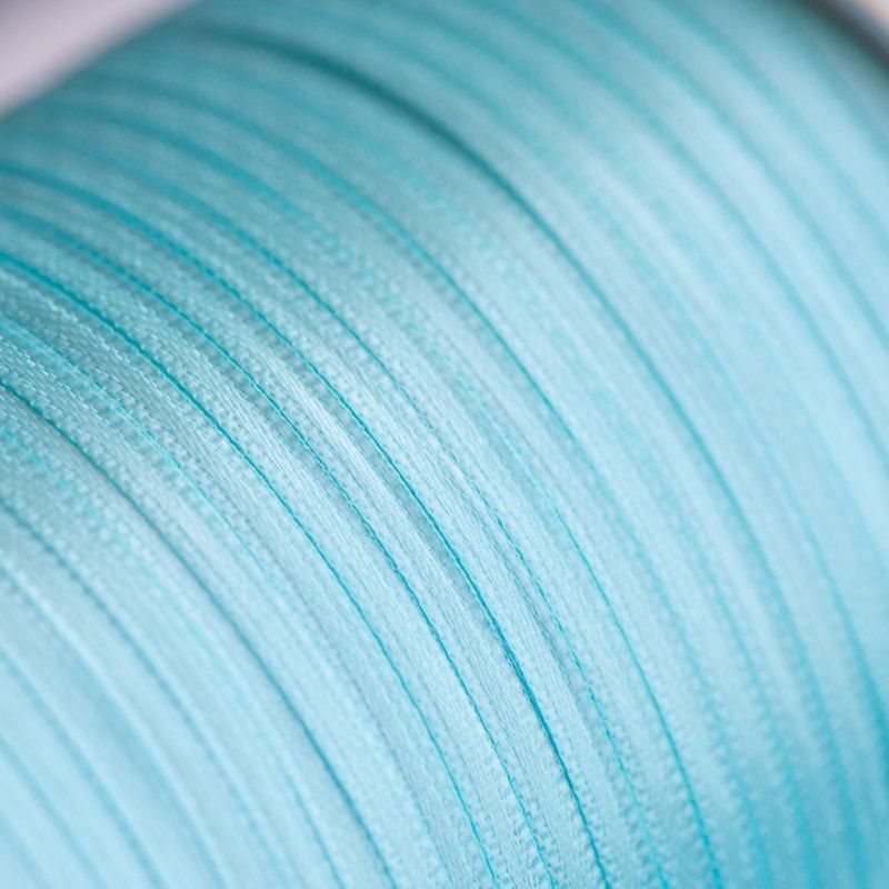 лента, атлас, цвет голубой яркий, ширина 3 мм ленты