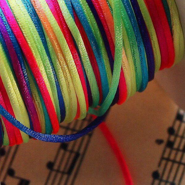 шнур нейлоновый, цвет мультиколор, 1 мм  