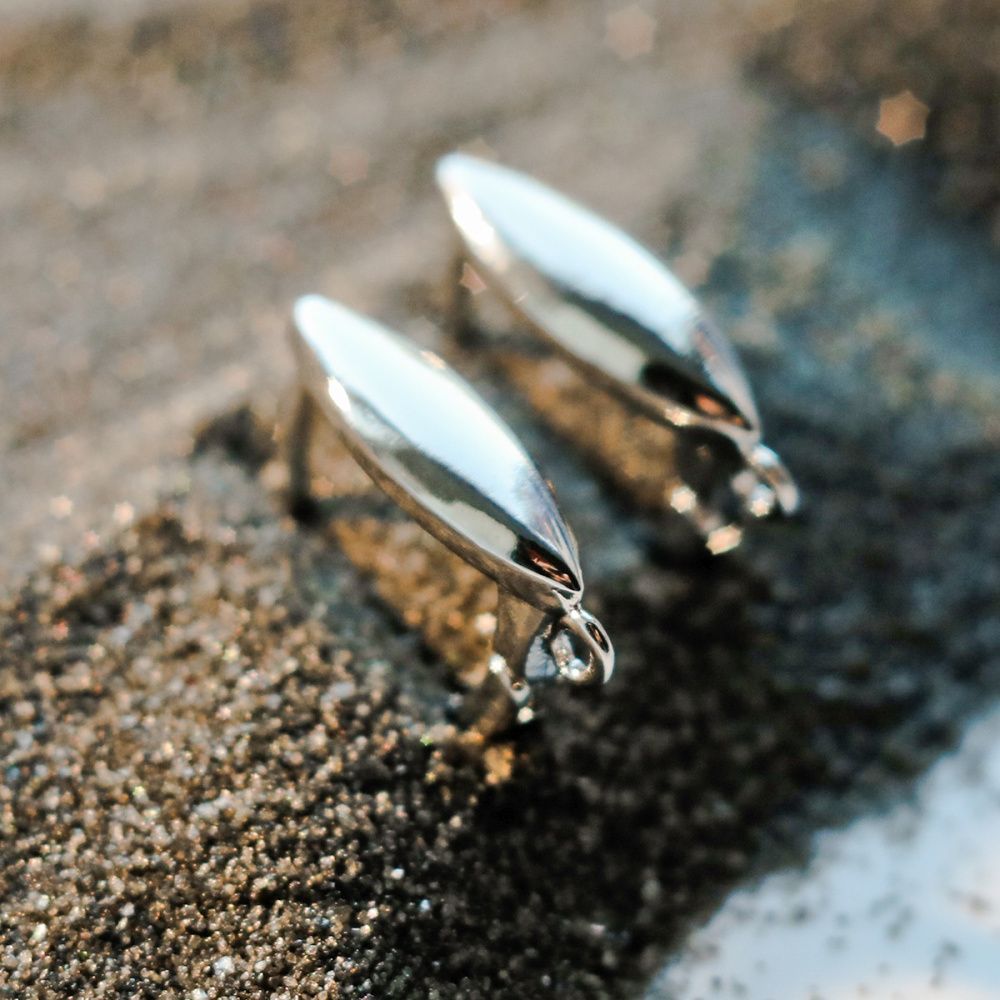 швензы "бьянка", покрытие платиной, 17.5x5x12.5 мм 