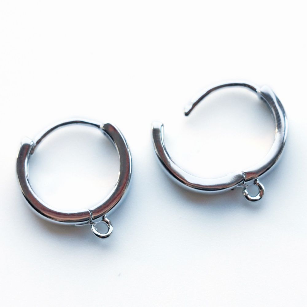 швензы "ринг", покрытие платиной, 17x15x3 мм 