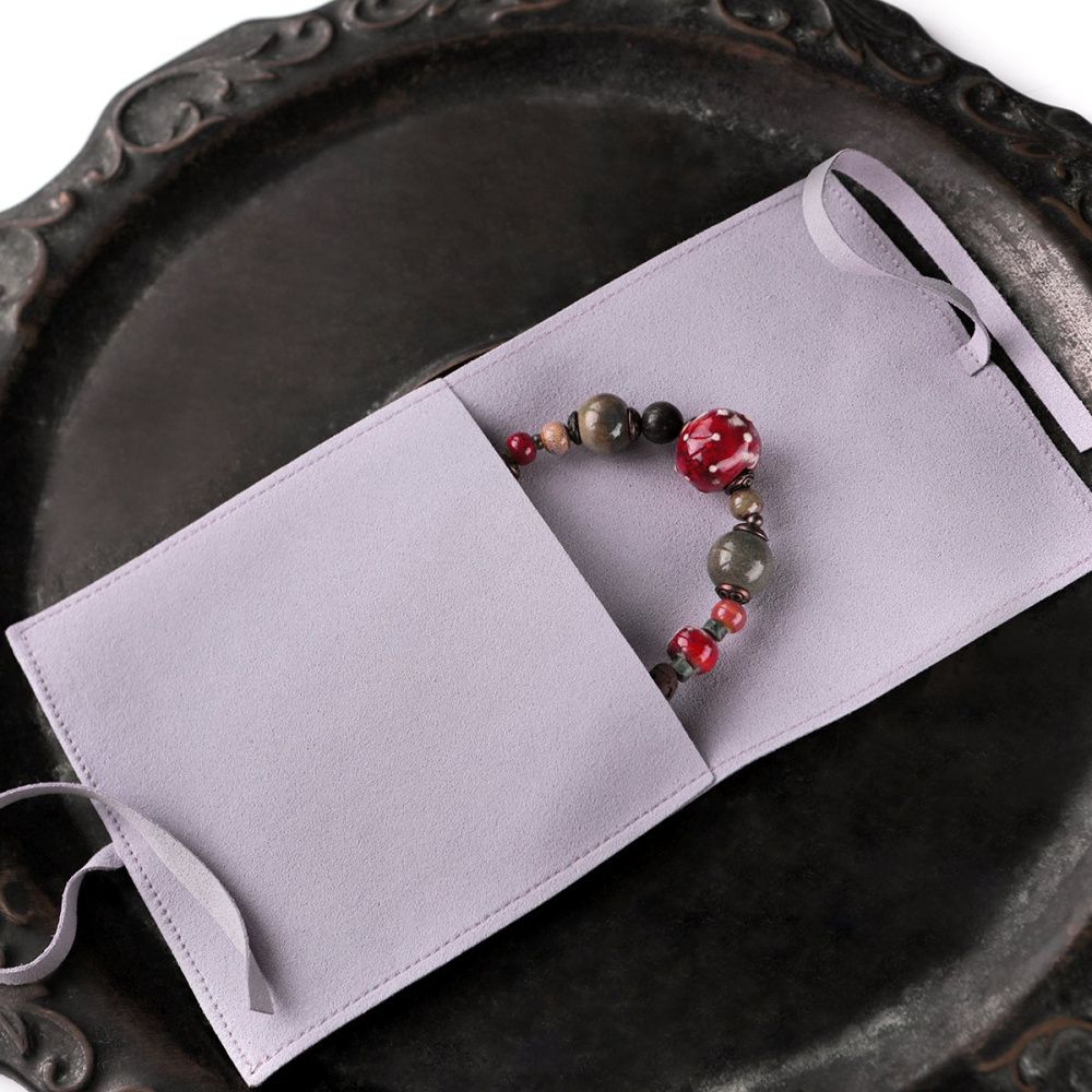 конверт для украшений, микрофибра, цвет сиреневый, 90х90 мм