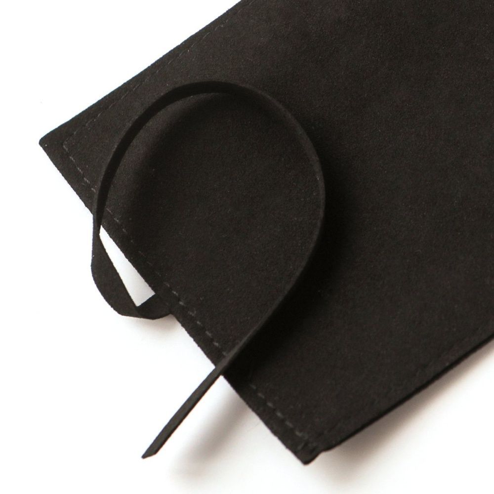 конверт для украшений, микрофибра, цвет черный, 90х90 мм