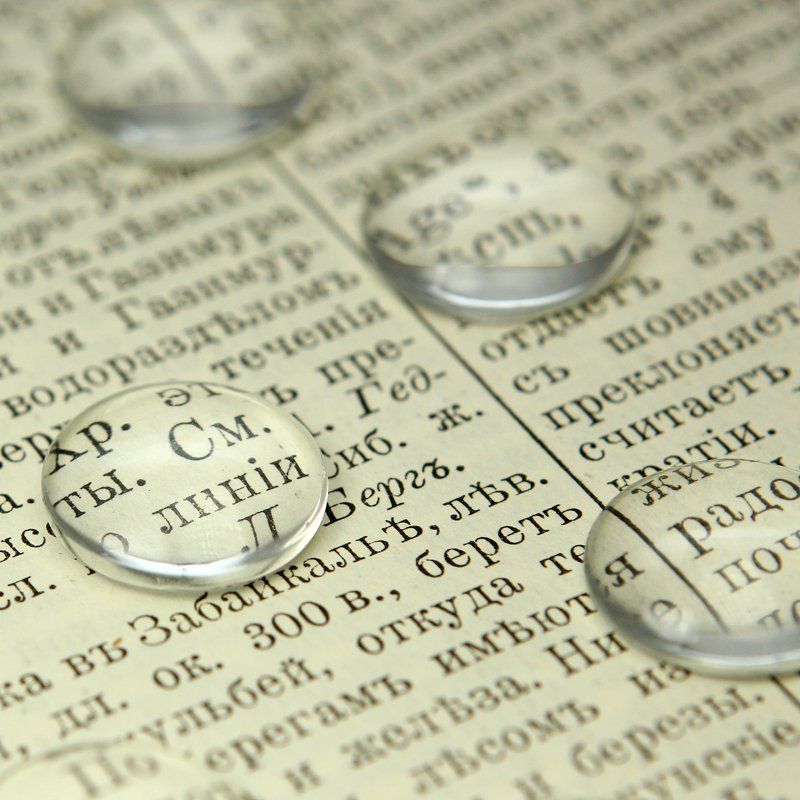 кабошон стеклянный, круглый, прозрачный, 16.5х5.3 мм