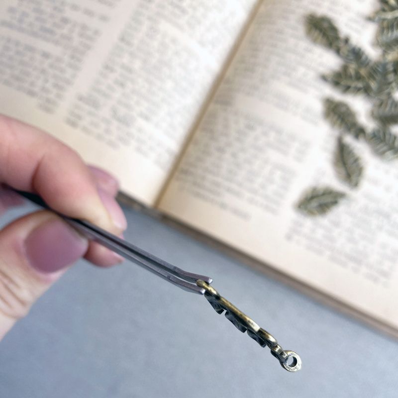 коннектор "монстера", цвет античная бронза, 27x14x4 мм