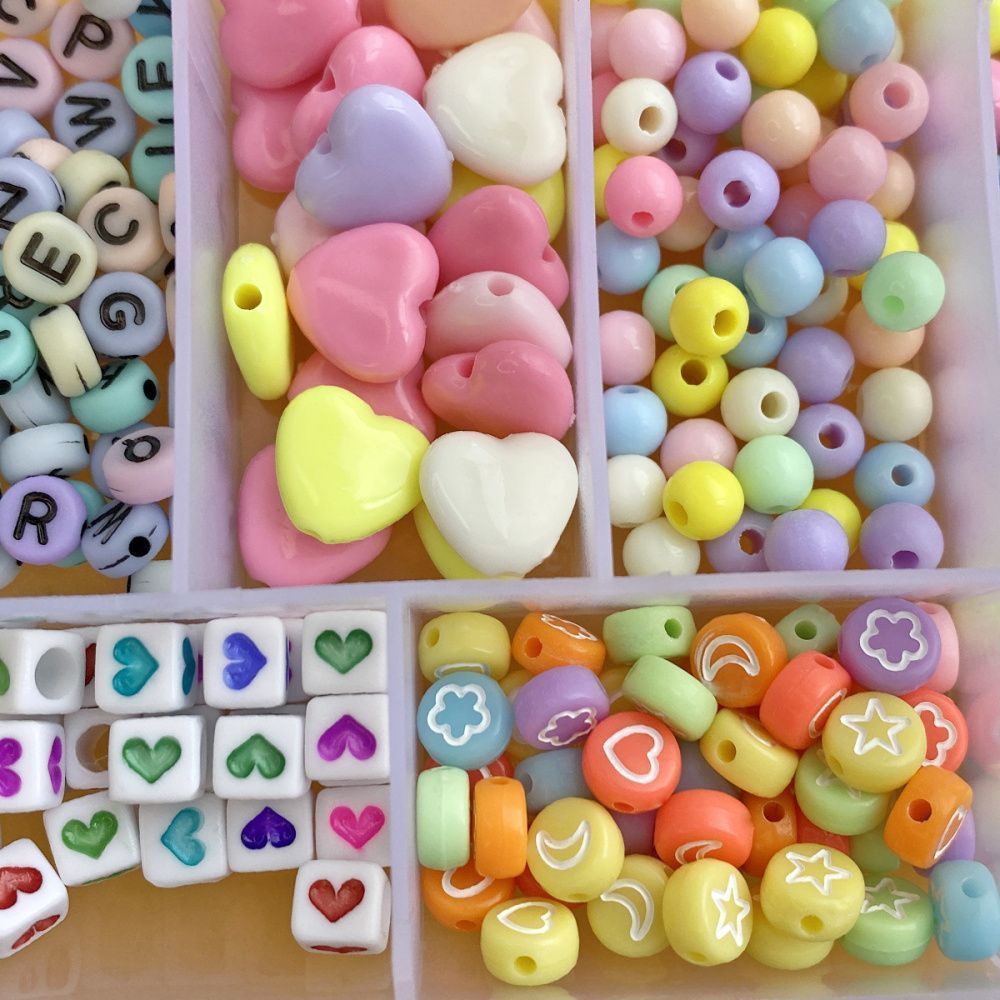 набор бусин в органайзере "агата"