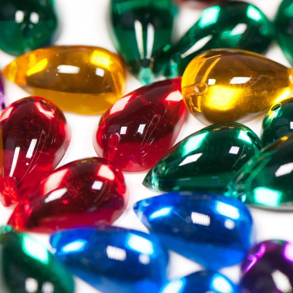 стразы пришивные "капля", акрил, каплевидные, цветовой микс, 15х9х6