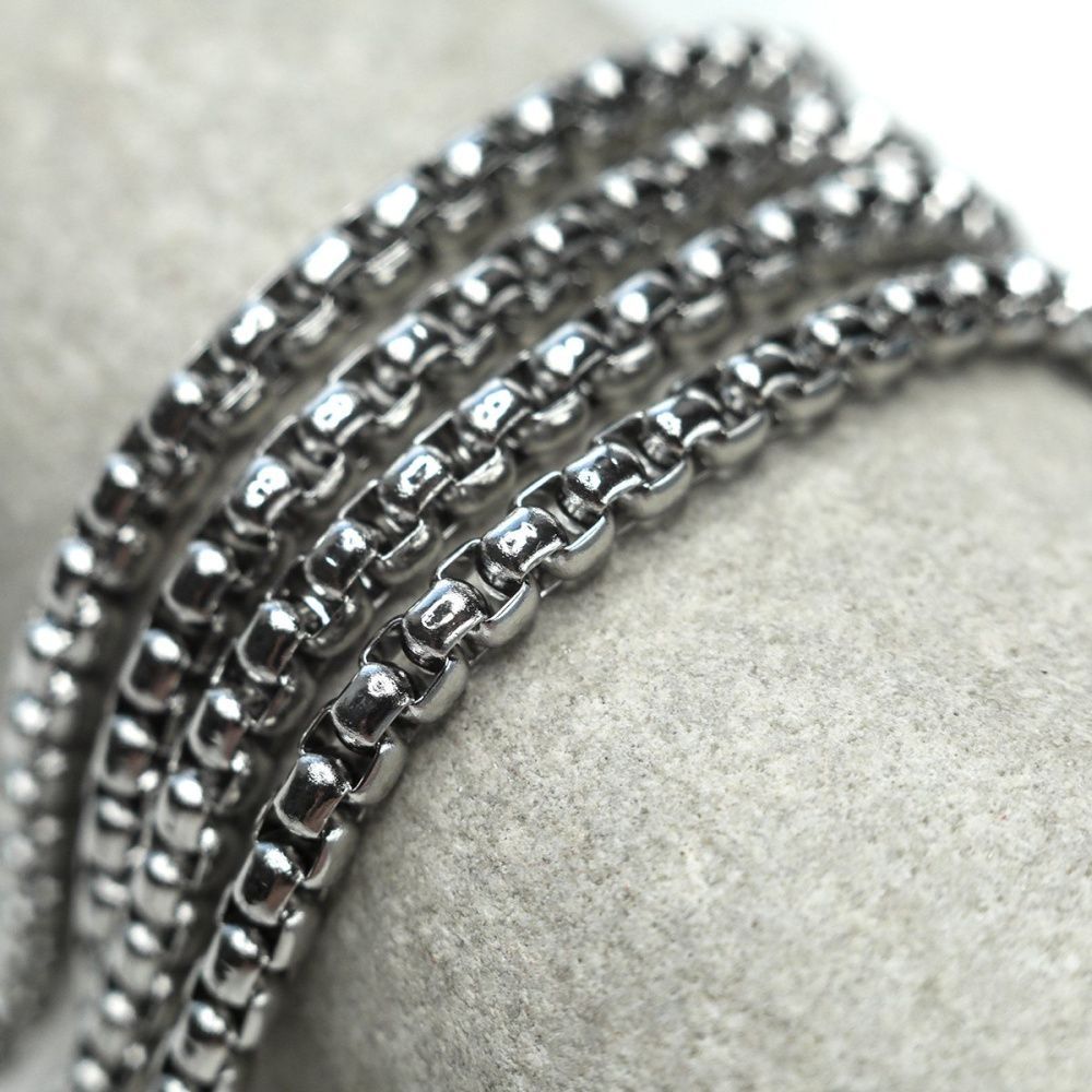 цепочка "баскет 304", цвет стальной, звено 4.5x4x2.5 мм