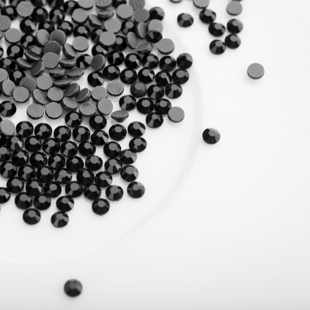 стразы термоклеевые горячей фиксации dmc, черный ав, ss10