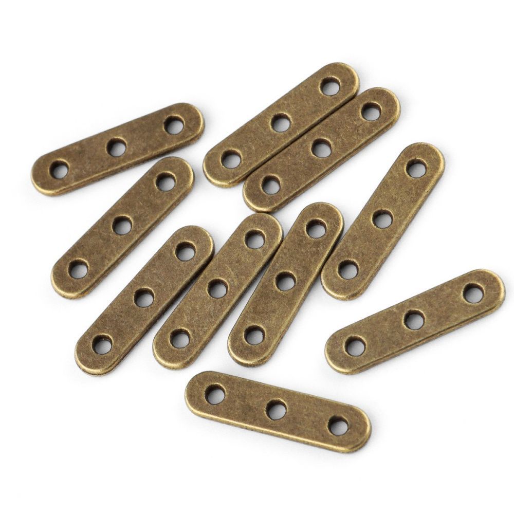 разделитель 3-отв. "спейс", цвет античная бронза, 24x6x2 мм