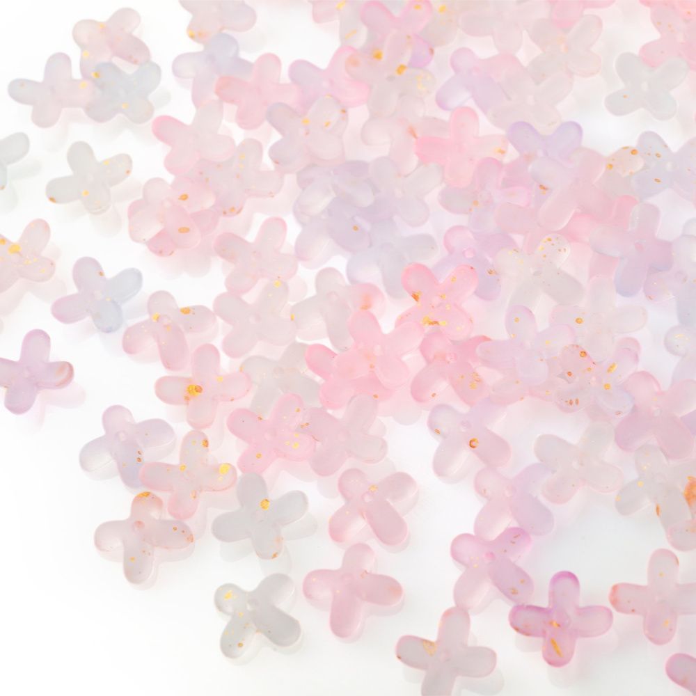 бусина, акрил "колокольчик", матовая, цвет желтый, 14x10 мм