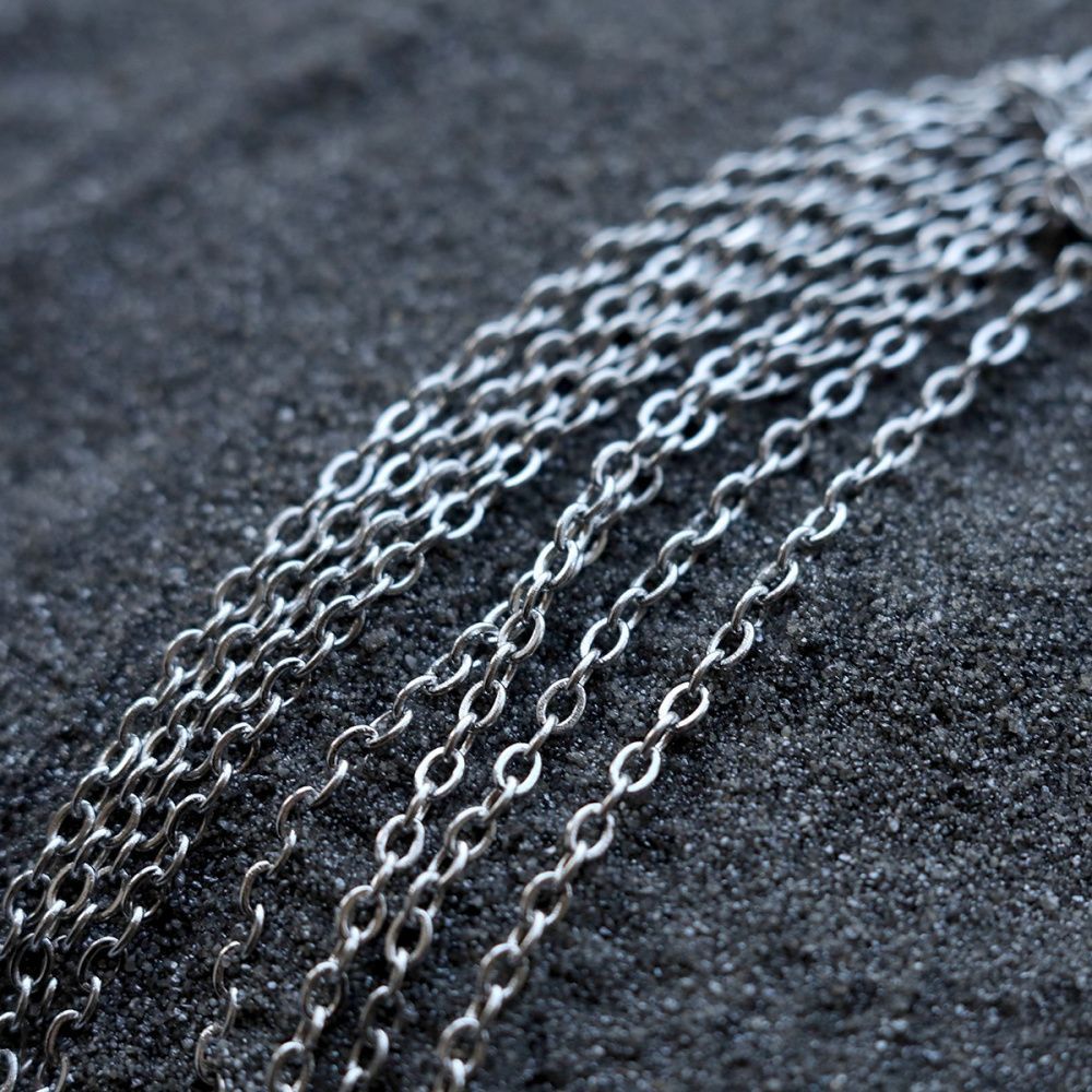 цепочка "кросс 304", цвет стальной, звено 2.6x2x0.5 мм