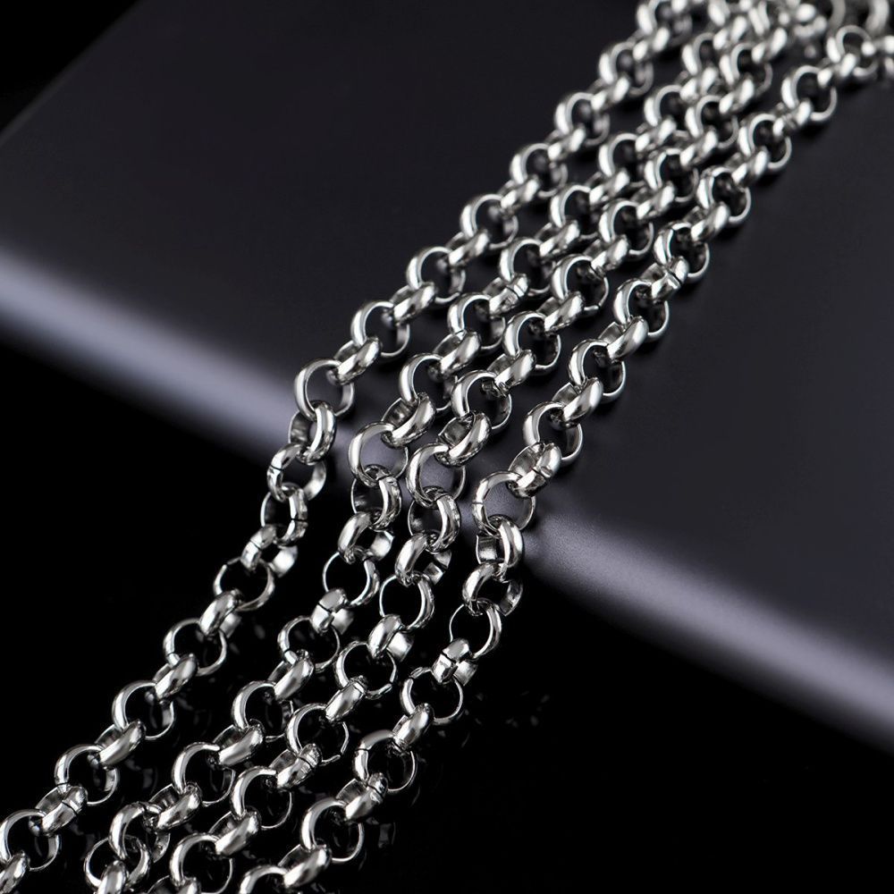 цепочка "раунд 304", цвет стальной, звено 6x2 мм