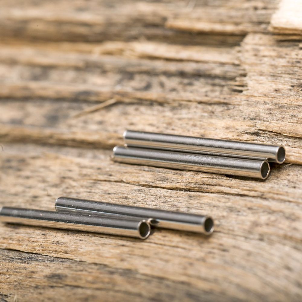 разделитель "трубочка", цвет платина, 20x2 мм