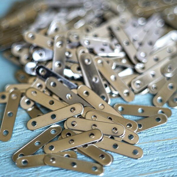 разделитель тройной "симпл", цвет платина, 17x3.5 мм