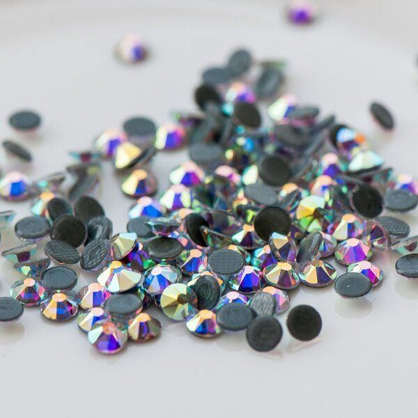 стразы термоклеевые горячей фиксации люкс, cristal ав, ss16