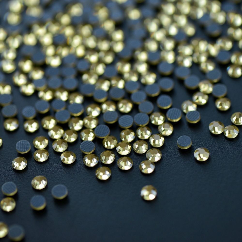 стразы термоклеевые горячей фиксации dmc, золотистый светлый, ss16