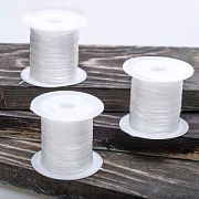 Резинка для браслета, эластичная, цвет прозрачный, 0.8 мм, 10 м