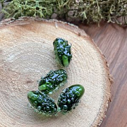 Бусина, Мурано "Огурчик", 18 мм