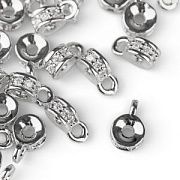 Бейл "Тори", покрытие платина/цирконий, 6x4x3 мм