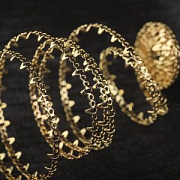 Проволока медная ободковая, позолота, 1.7-3.6x0.3 мм, 1 м