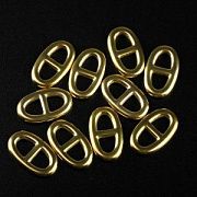 Коннектор "Пряжка", позолота, 17x10x2.5 мм