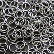 Колечко соединительное 5, 304 Stainless Steel, цвет стальной, 5 мм (уп ок. 230 шт)