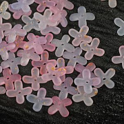 Бусина, акрил "Колокольчик", матовая, цвет желтый, 14x10 мм