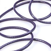 Шнур вощеный, цвет фиолетовый, 3 мм