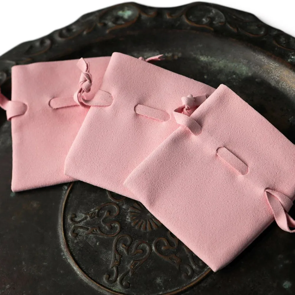 мешочек для украшений, микрофибра, цвет розовый, 8x7 см