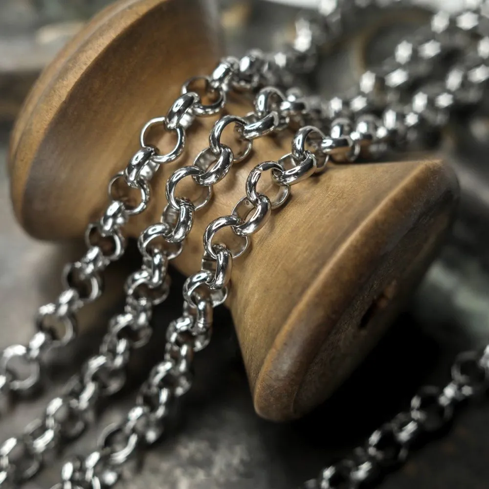 цепочка "раунд 304", цвет стальной, звено 6x2 мм