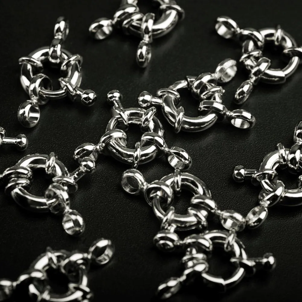 Замочки замочек-кольцо, цвет платина, 8.5-9х4 мм