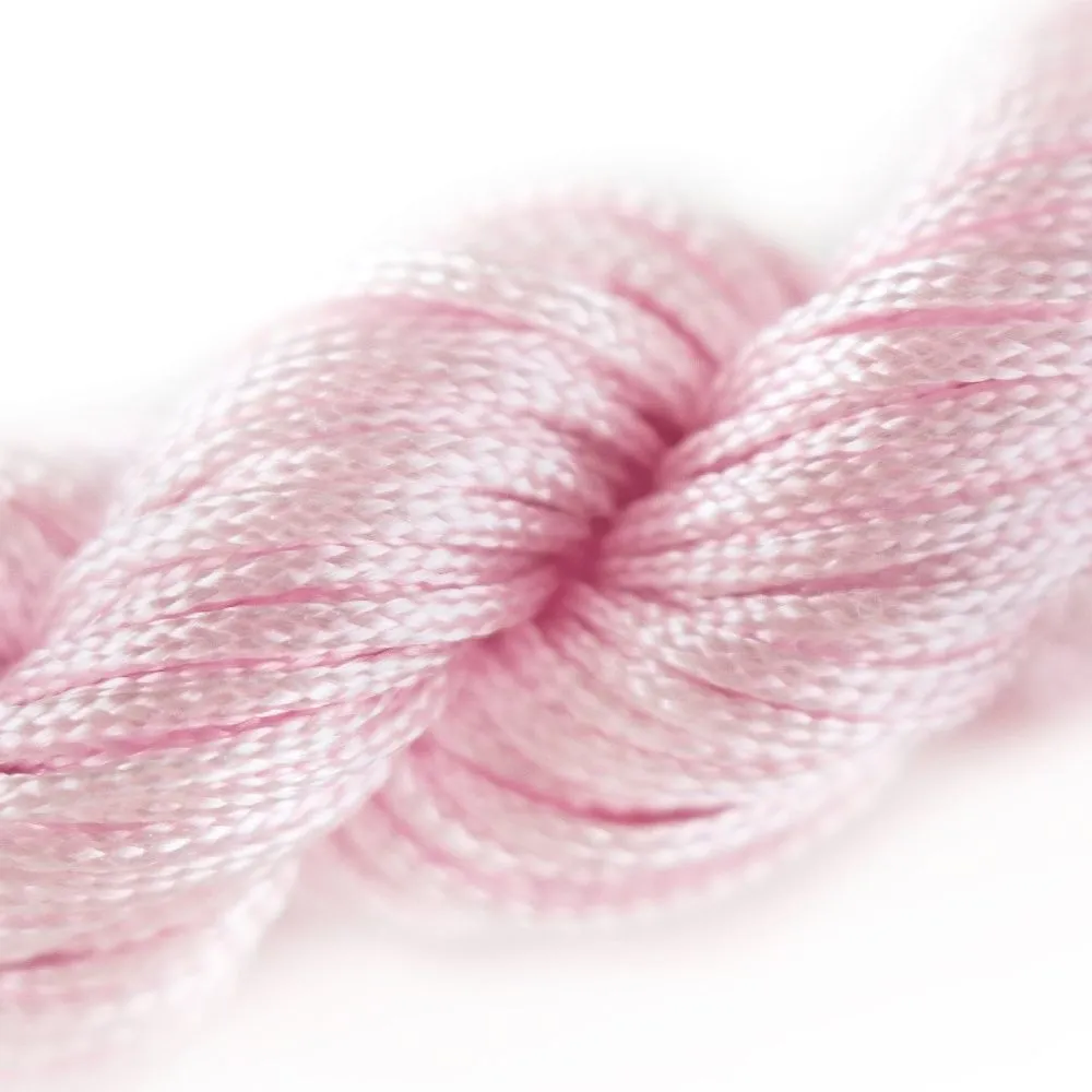 шнур, полиэстер, цвет розовый, 1 мм, уп 26 м  