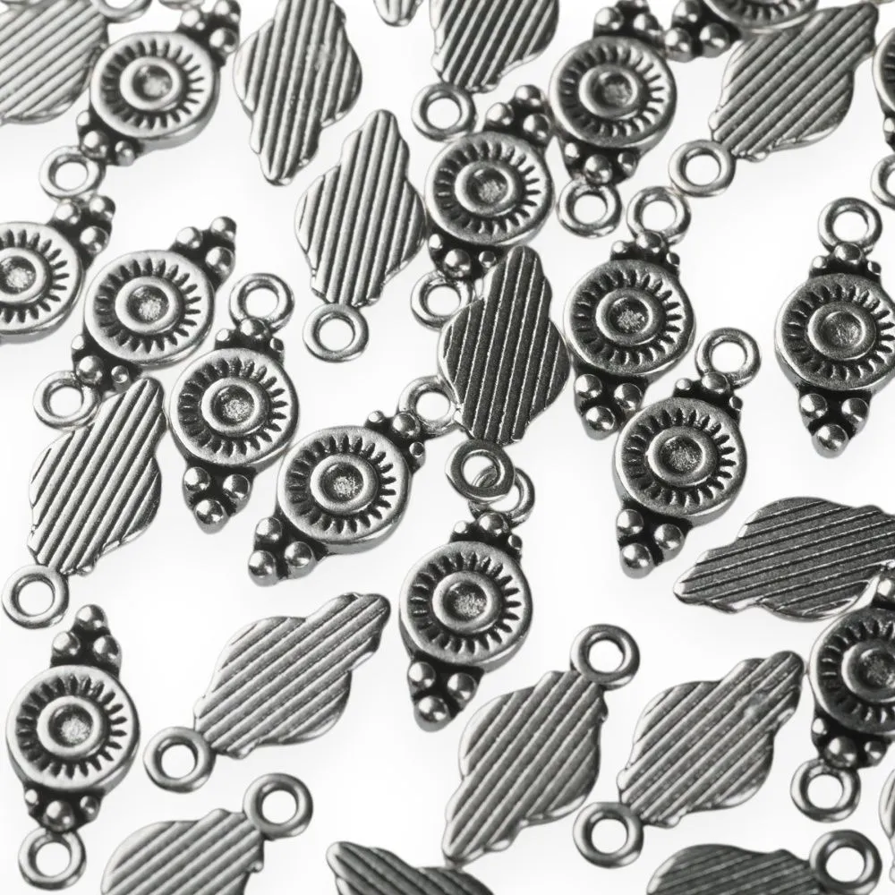 подвеска металл "митра", цвет античное серебро, 16x7x1.5 мм