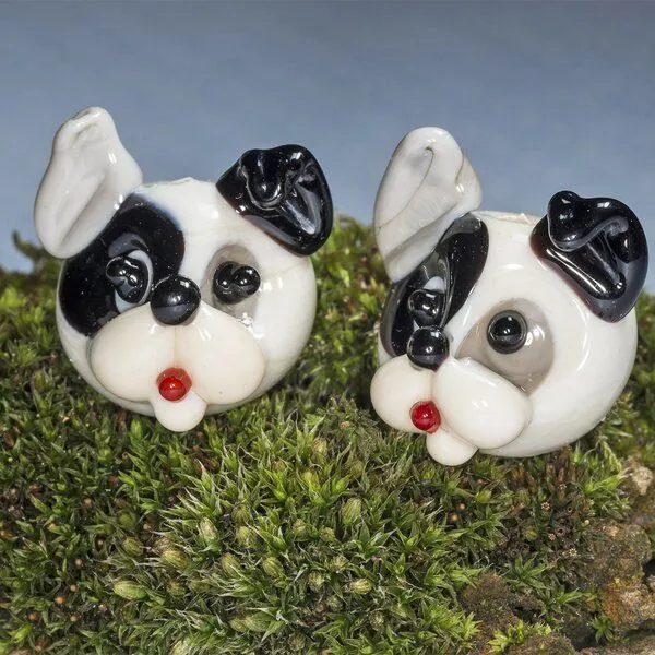 бусина, мурано "пёсик бим", фигурная, 20х19х17 мм