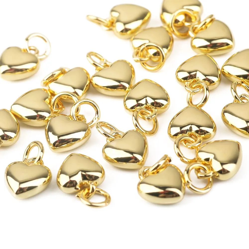 подвеска металл "харти", позолота, 9.5x7.5x3.5 мм