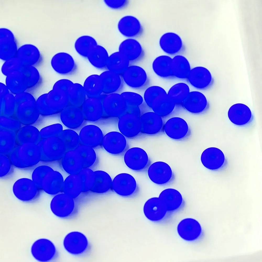 разделитель-колечко "силикон", силикон, цвет синий, 5х2 мм