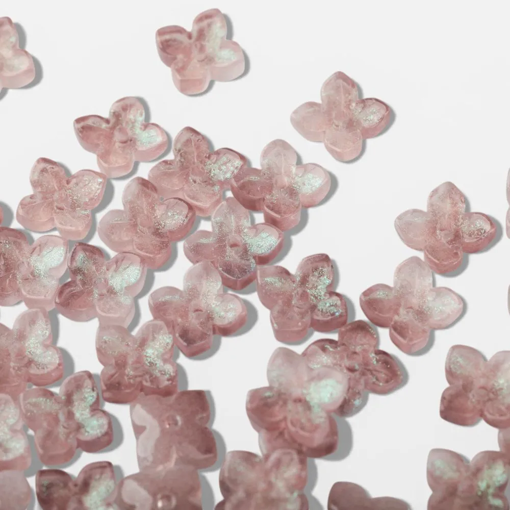 бусина "вероника", стекло, цвет карамельный, 10x10x3.5 мм