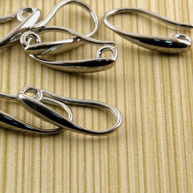 швензы "летиция", цвет платина, 15х8 мм