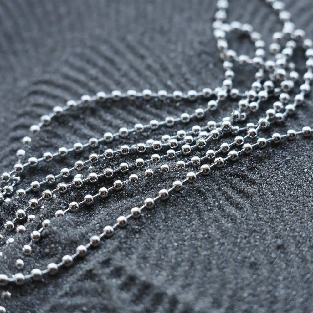 цепочка "шарик 304", цвет стальной, шарик 2.5 мм