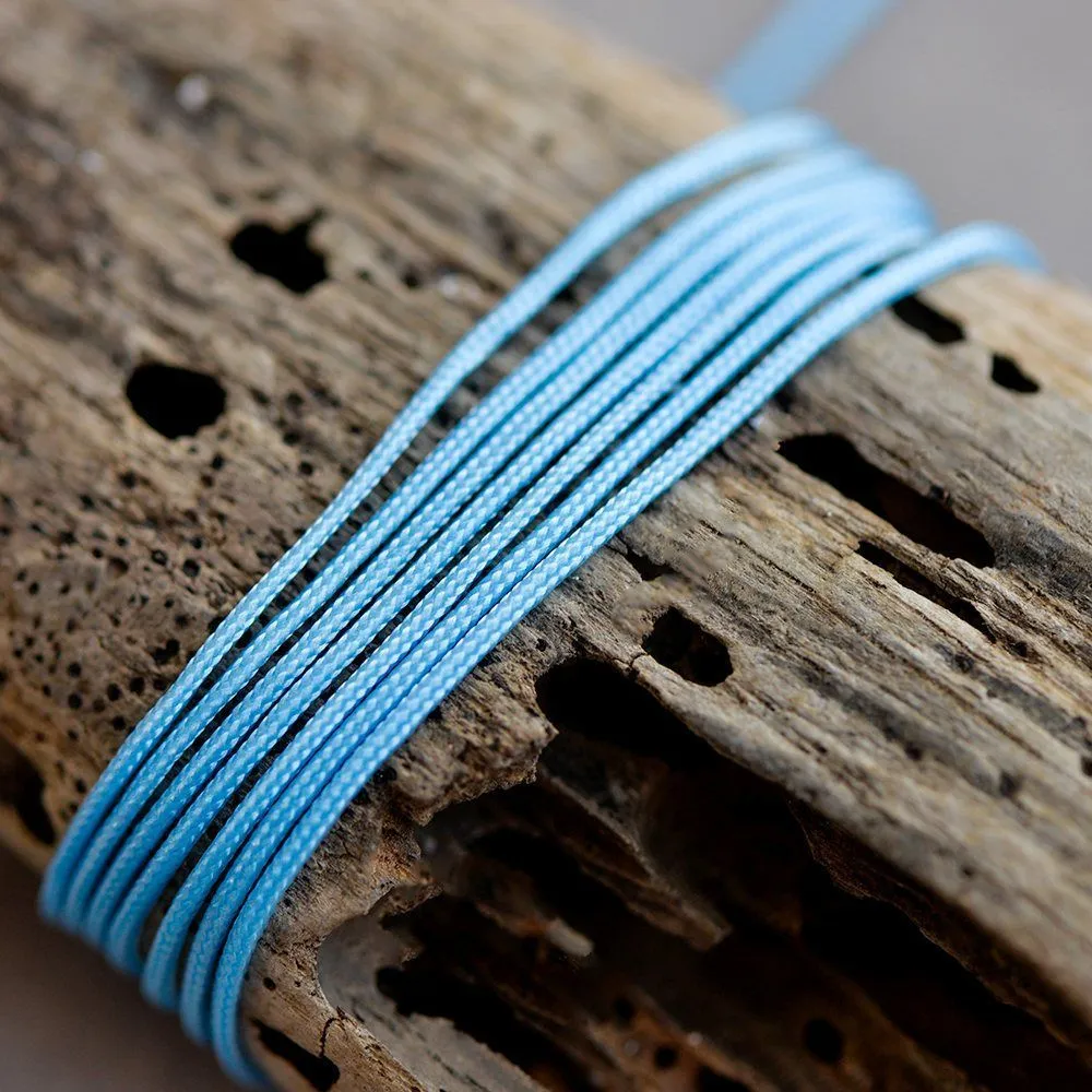 шнур, полиэстер, цвет голубой, 1 мм  