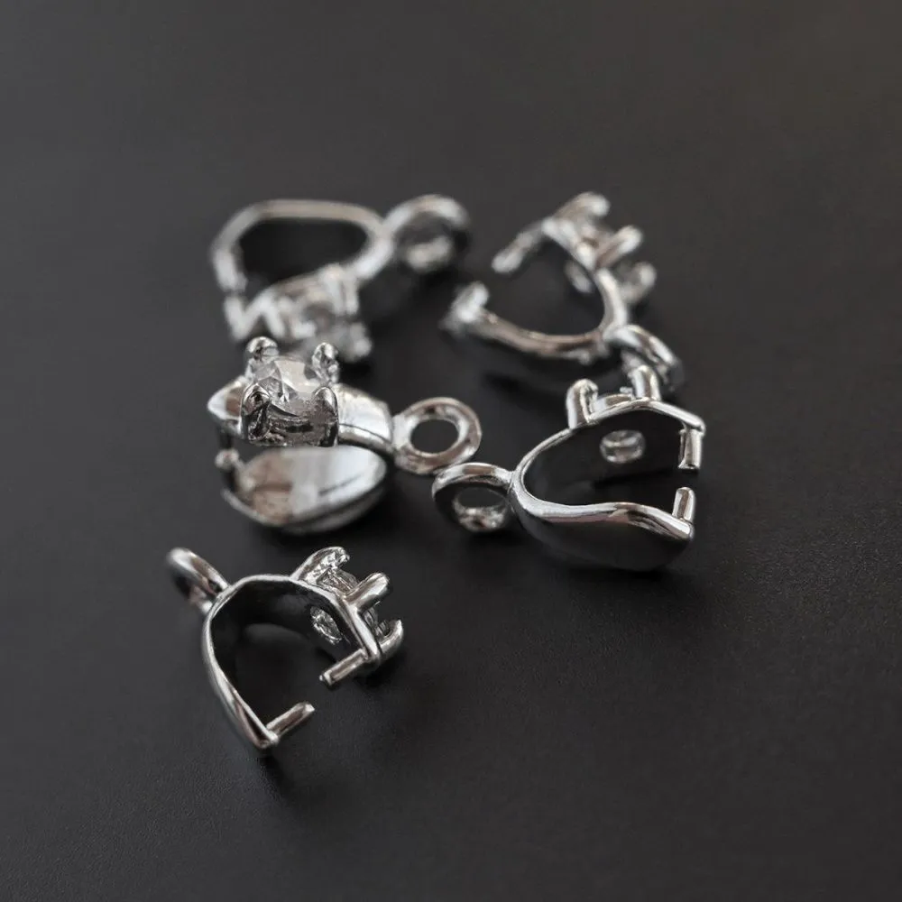 бейл "старлет", покрытие платина/цирконий, 9x3.5x7.5 мм