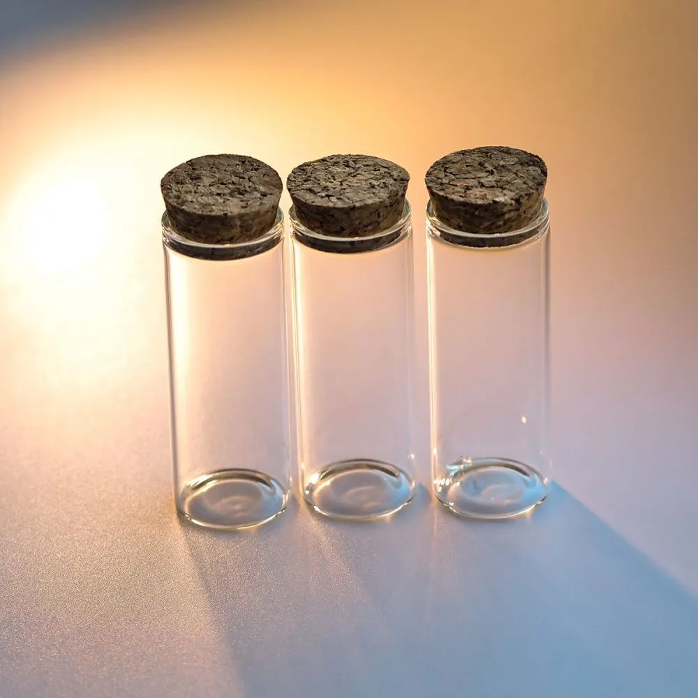 колба с крышкой, прозрачная, 80x30 мм