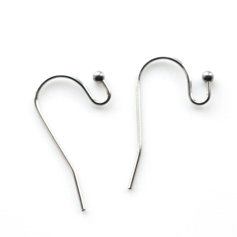 швензы "крючок", сталь гипоаллергенная, 21x12 мм
