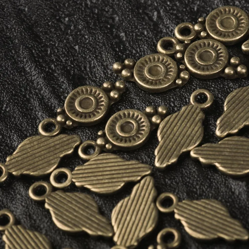 подвеска металл "митра", цвет античная бронза, 16x7x1.5 мм