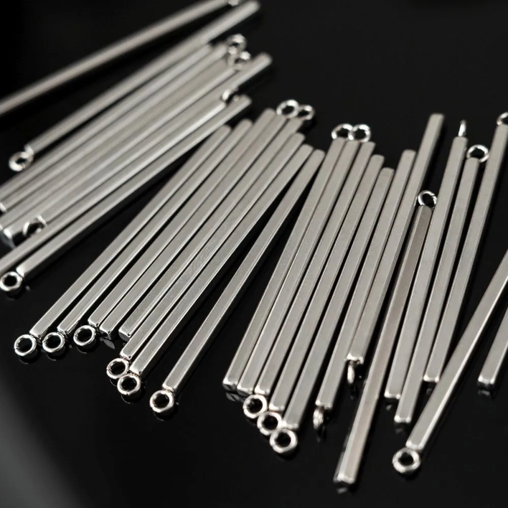 подвеска сталь "стик", цвет стальной, 43x2x2 мм