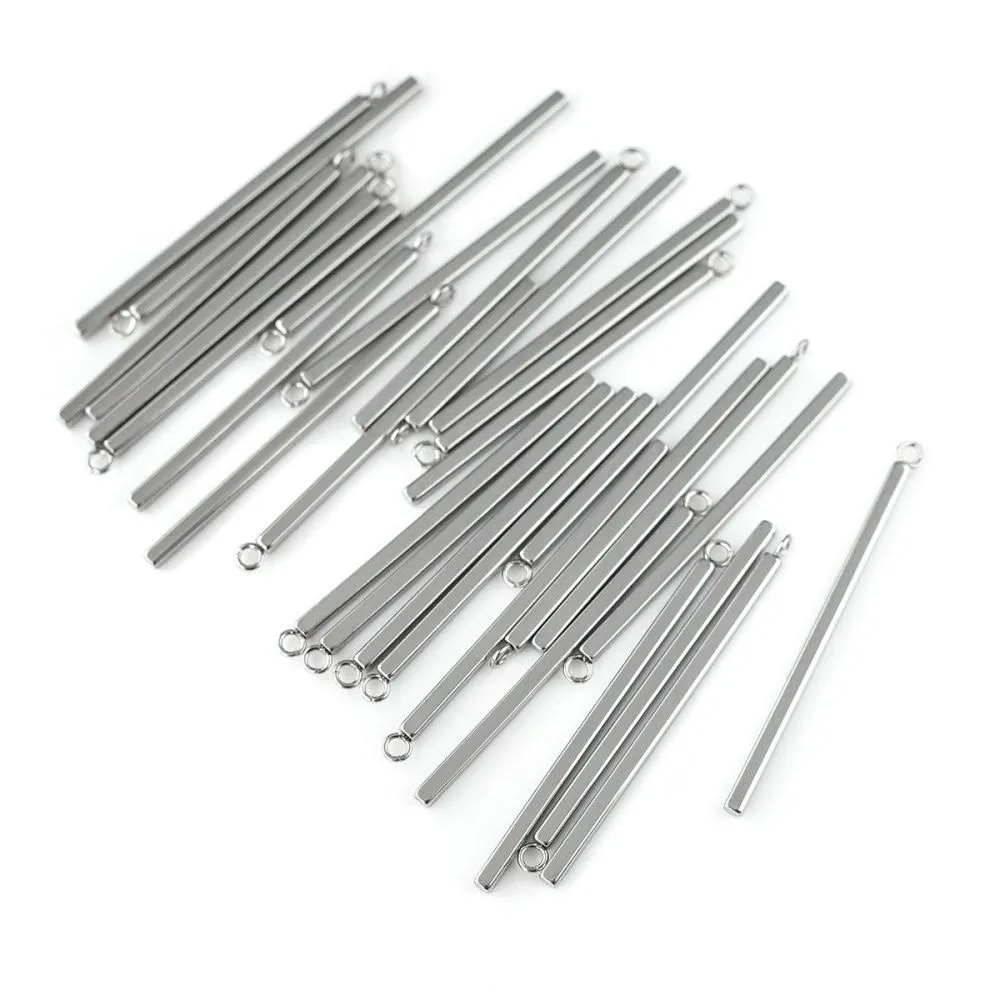 подвеска сталь "стик", цвет стальной, 43x2x2 мм